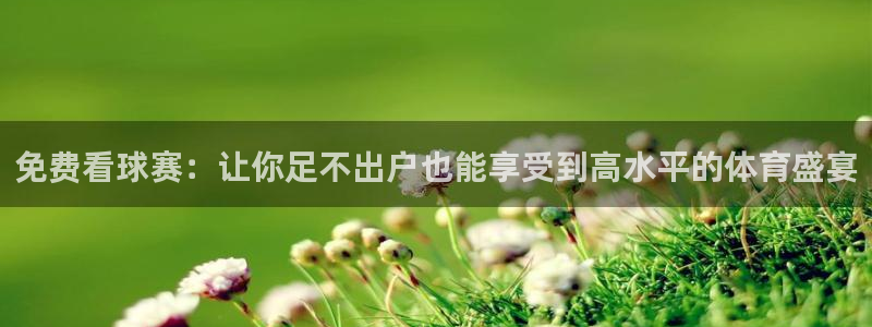 VSport体育官网入口:免费看球赛:让你足不出户也能享受到